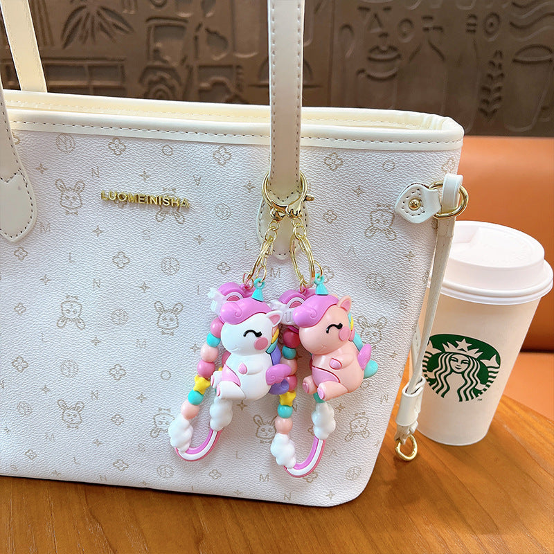 Wholesale Cartoon Cute Macaron Unicorn Keychains Keychain Wallet ACC-KC-YanG005