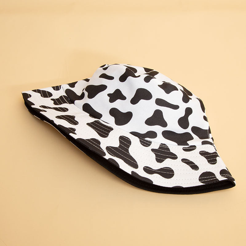 Wholesale Bucket Hat Cow Print Double Sided Casual Hat ACC-HT-DaQi007
