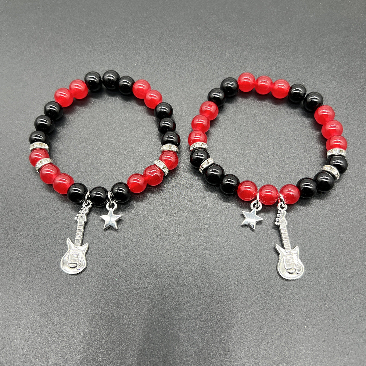 Wholesale Letter Beaded Love Heart Magnetic Elastic Bracelet ACC-BT-Nanh008