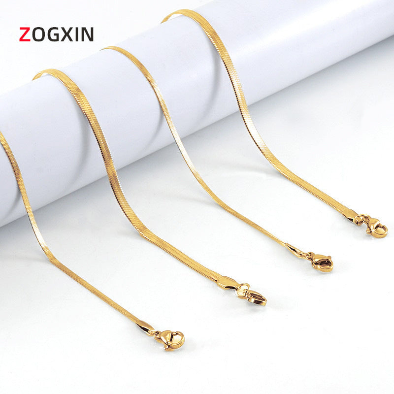 Wholesale stainless steel blade chain necklace