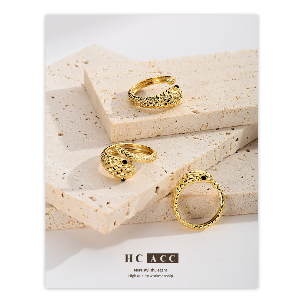 Wholesale Snake-Shaped  Cool Style Design  Ring
