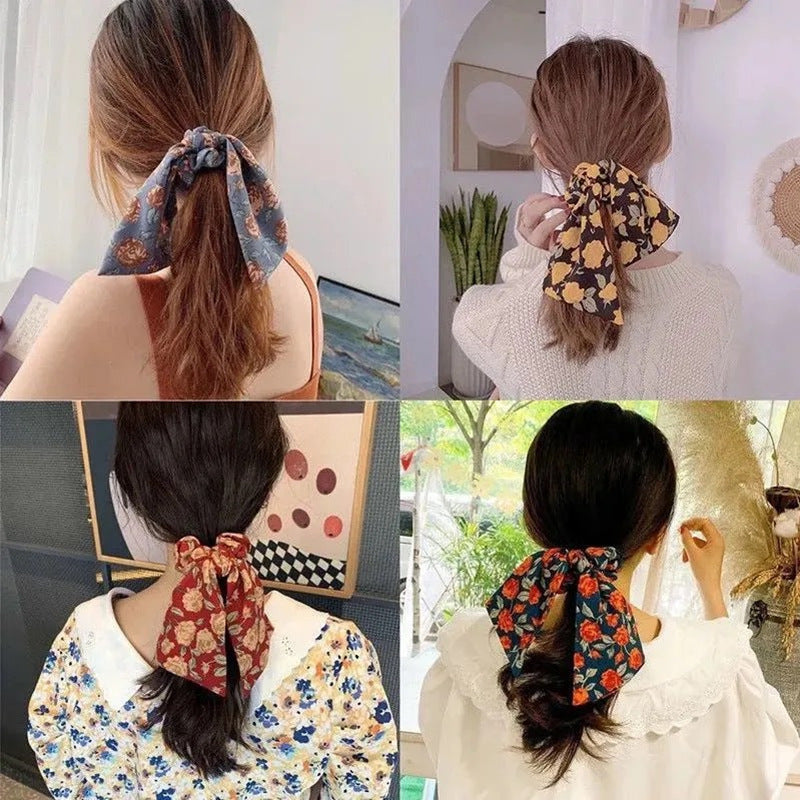 Wholesale Ribbon Bow Hair Ring Hair Scrunchies
