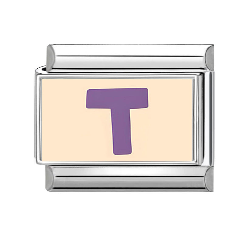 Wholesale 9mm Italian Charm Starter Bracelets DIY Letter Series Stainless Steel Composable Bracelet