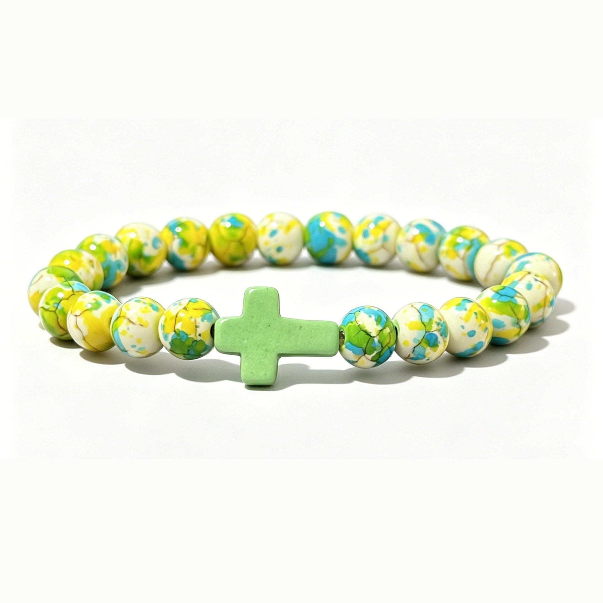 Wholesale Cross Design Beaded Bracelet - Fashion Jewelry Accessory Gift for Resale