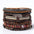 Wholesale Retro Multi-layer Alloy Leather Bracelet
