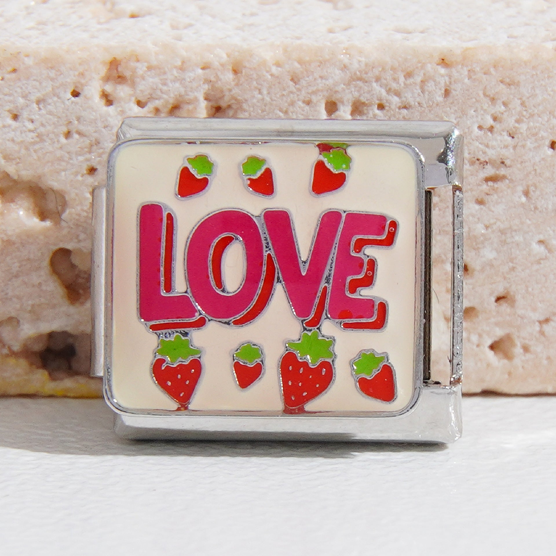 Wholesale Italian Charm Bracelet 9mm DIY Splicing White Series Stainless Steel Composable Bracelet