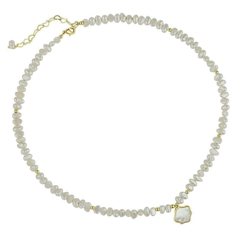 Wholesale  pearl shell freshwater pearl necklace