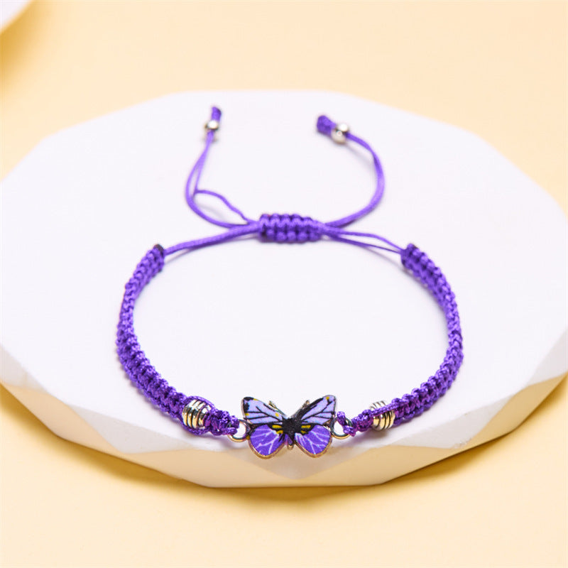Wholesale  hand-woven couple butterfly bracelet