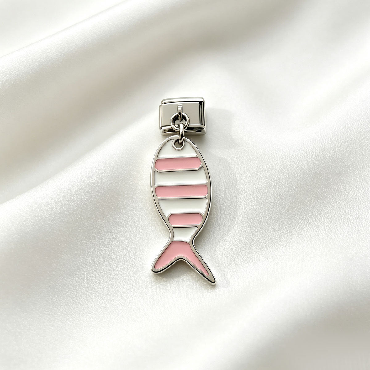 Wholesale Stylish Multicolor Enamel Fish Pendant 304 Stainless Steel DIY Charm Jewelry Making Accessory Gift