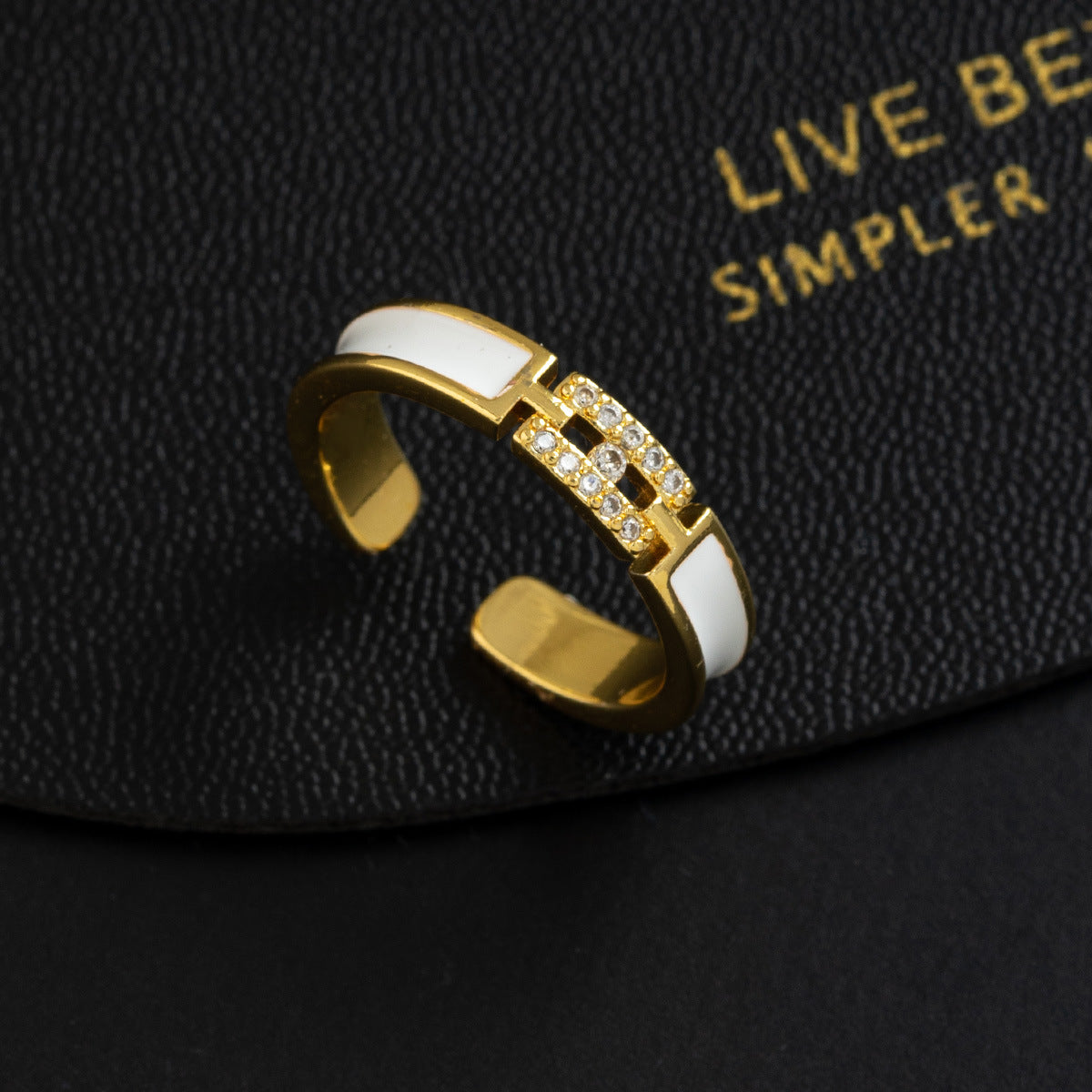 Wholesale Stylish Butterfly Ring Copper Zircon Adjustable Finger Ring Fashion Jewelry Accessory For Resale