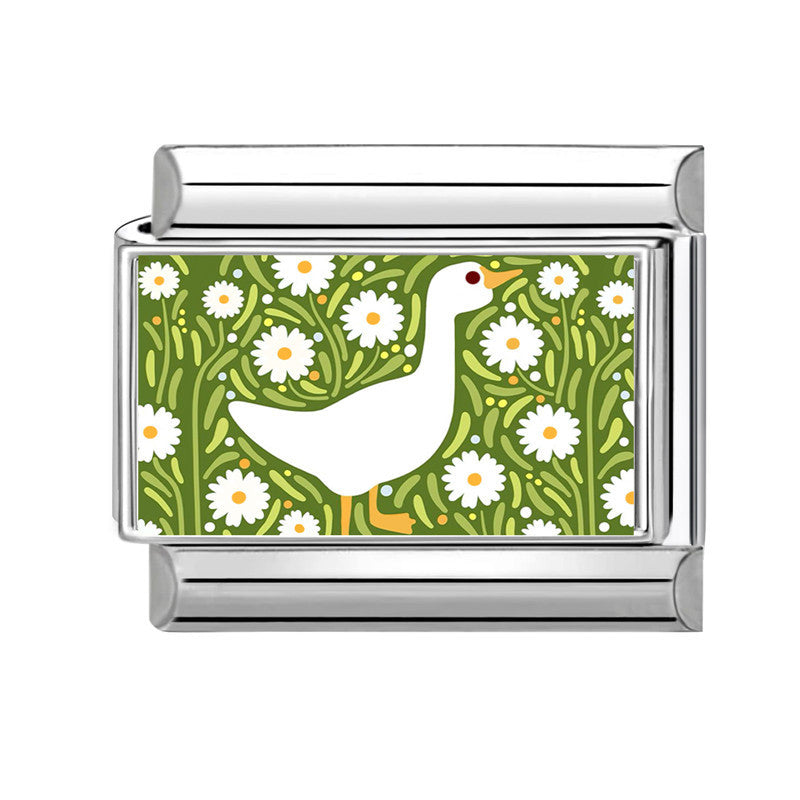 Wholesale 9mm Italian Charm Starter Bracelets DIY Colorful Single Section Creative Stainless Steel Composable Bracelet