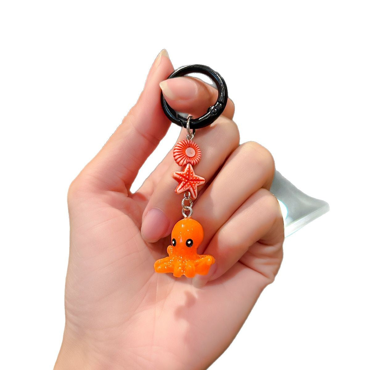 Wholesale Cute Marine Small Animal Mobile Phone Lanyard Resin Keychain