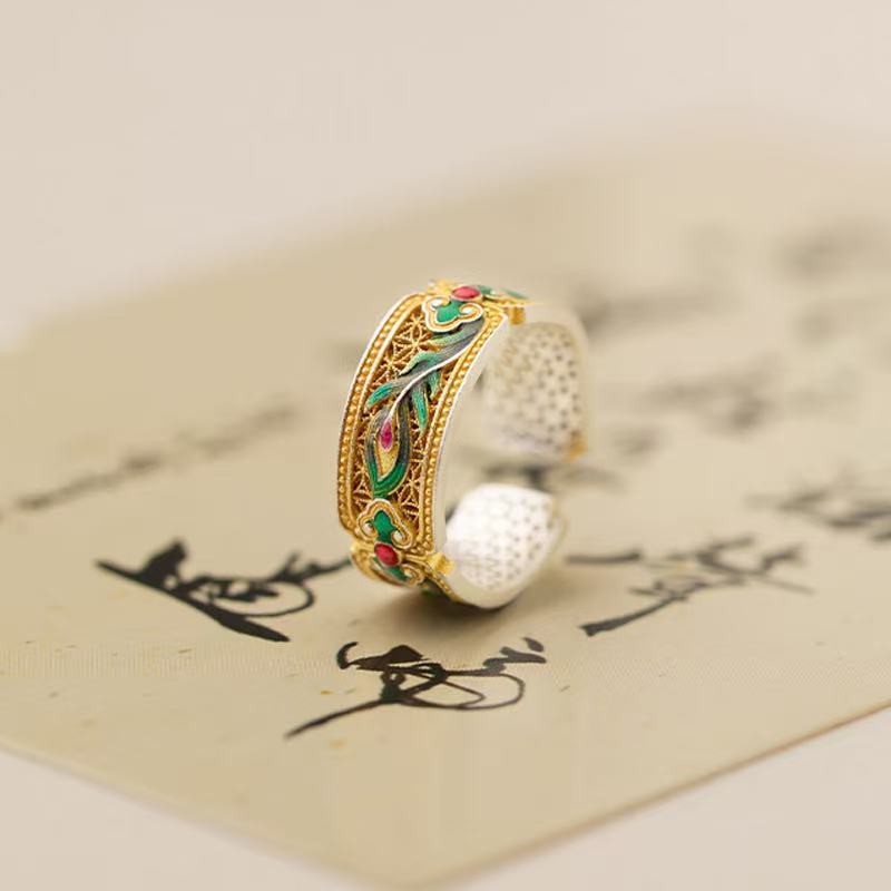 Wholesale  Light Luxury Niche Open Sterling Silver Ring