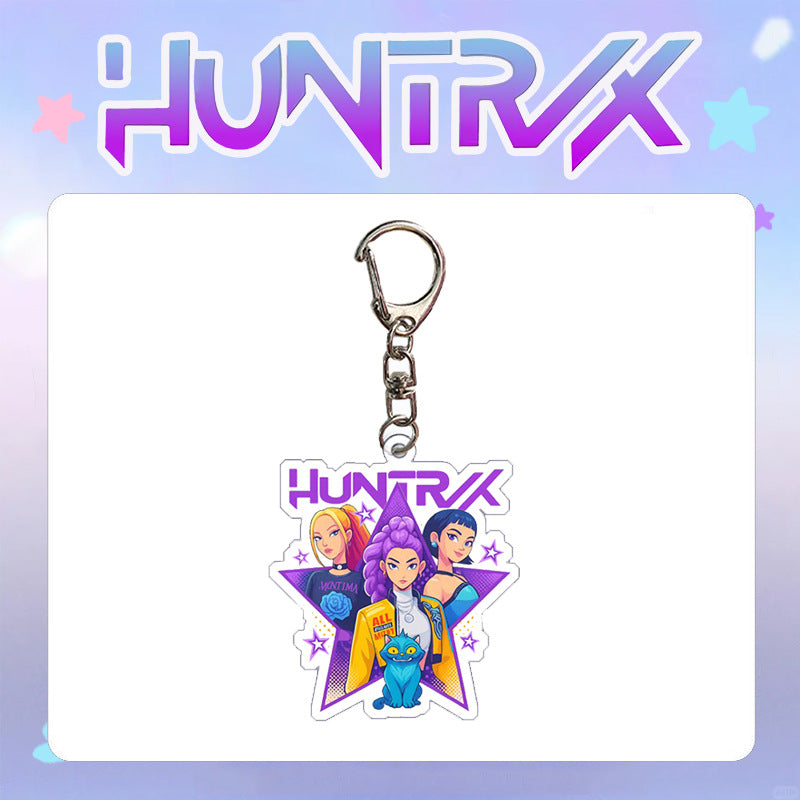 Wholesale kpop anime acrylic keychain