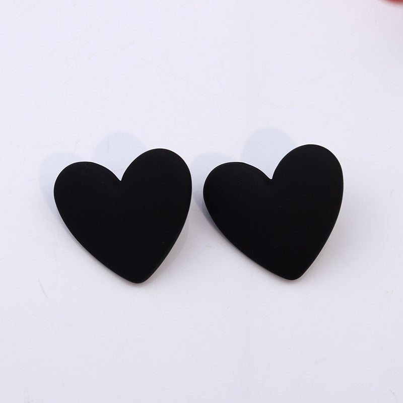 Wholesale 20-Color Heart  Acrylic Earrings