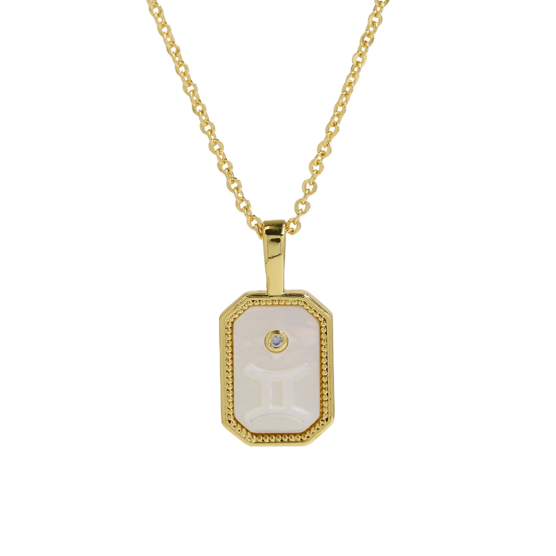 Wholesale Shell relief convex feel twelve constellation necklace