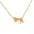 Wholesale light luxury love 18K gold stainless steel 26 letters necklace