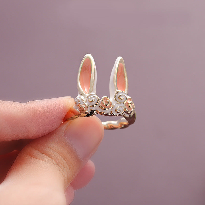 Wholesale  minimalist rabbit open ring
