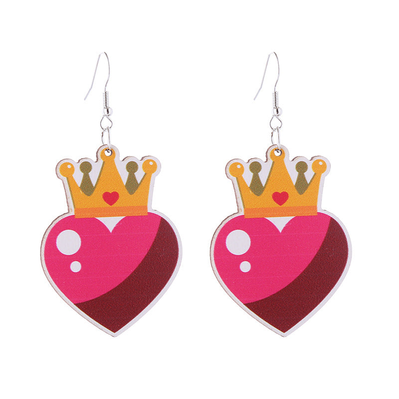 Wholesale Valentine's Day Pink Series Love Hot Air Balloon Earrings ACC-ES-ChouT001