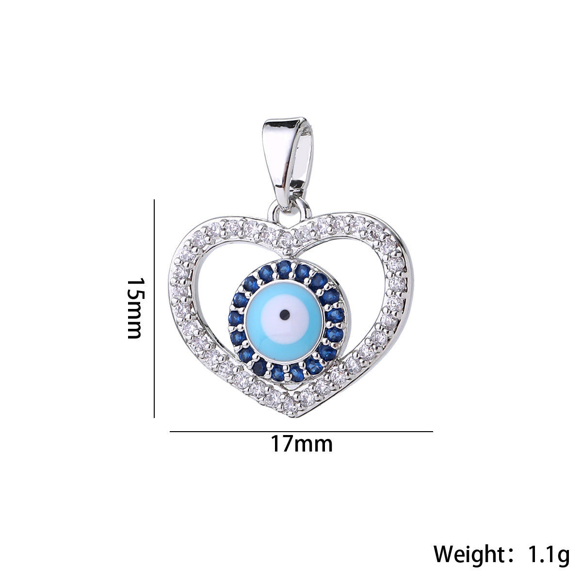 Wholesale Fashion Boho Evil Eye Gold Plated Brass Zircon Pendant For DIY Necklace Making Boutique Resale