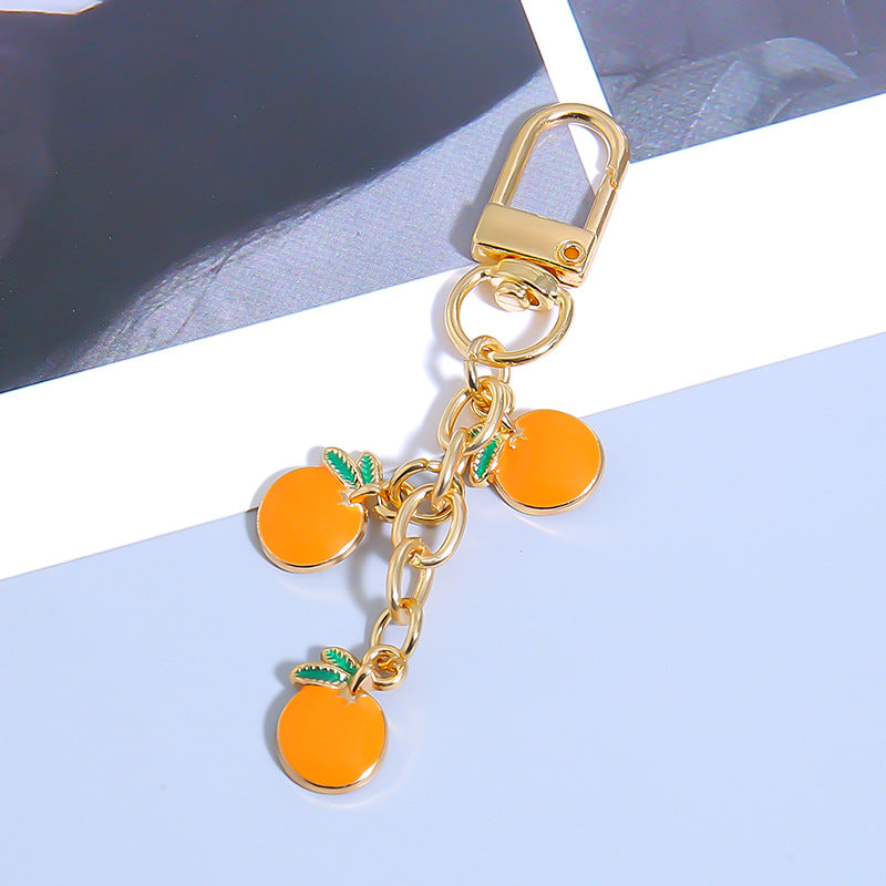 Wholesale Cute Creative Fruit Strawberry Orange Keychain