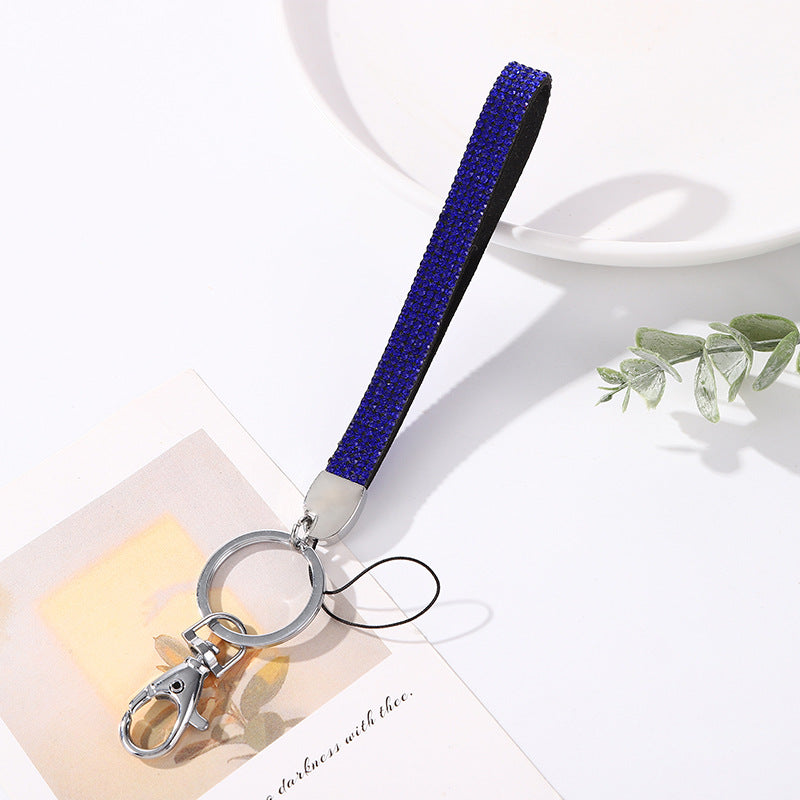 Wholesale Diamond lanyard Crystal Diamond wristband  keychain