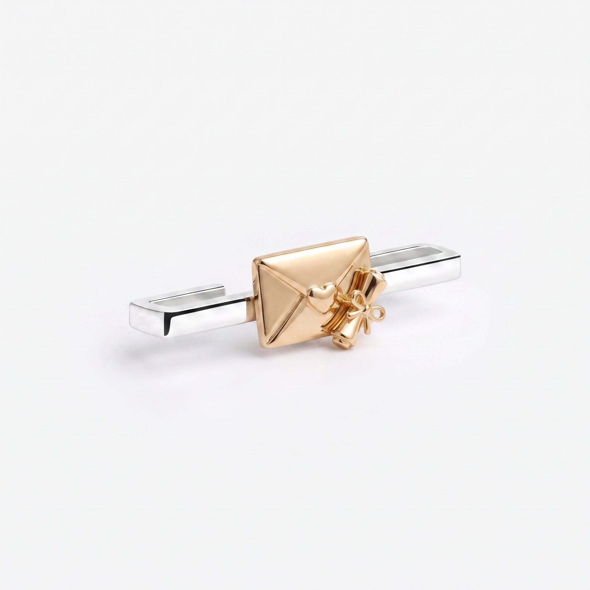 Wholesale Heart Shape Gold Plated Stainless Steel DIY Decorative Charms For Whoop Band Watch Strap And Necklace Jewelry Making Supply