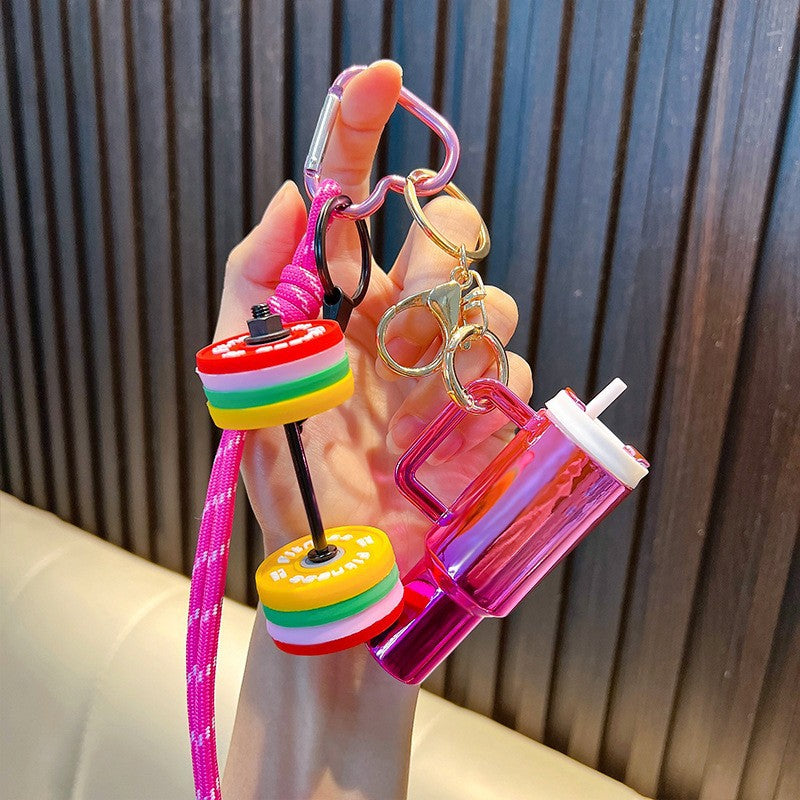 Wholesale Acrylic Tennis Tassel Keychain - Trendy Car Key Accessory for Everyday Use