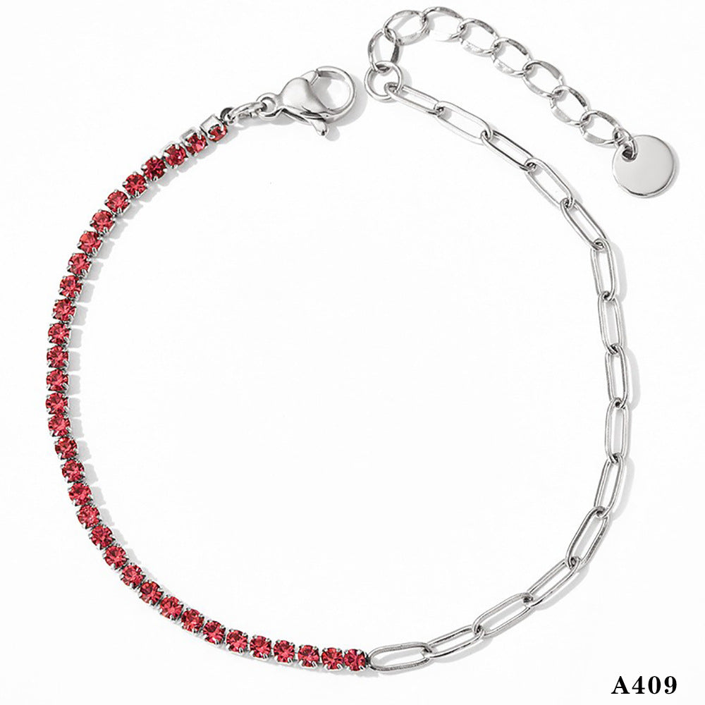 Wholesale  fashion minimalist design stainless steel ankle