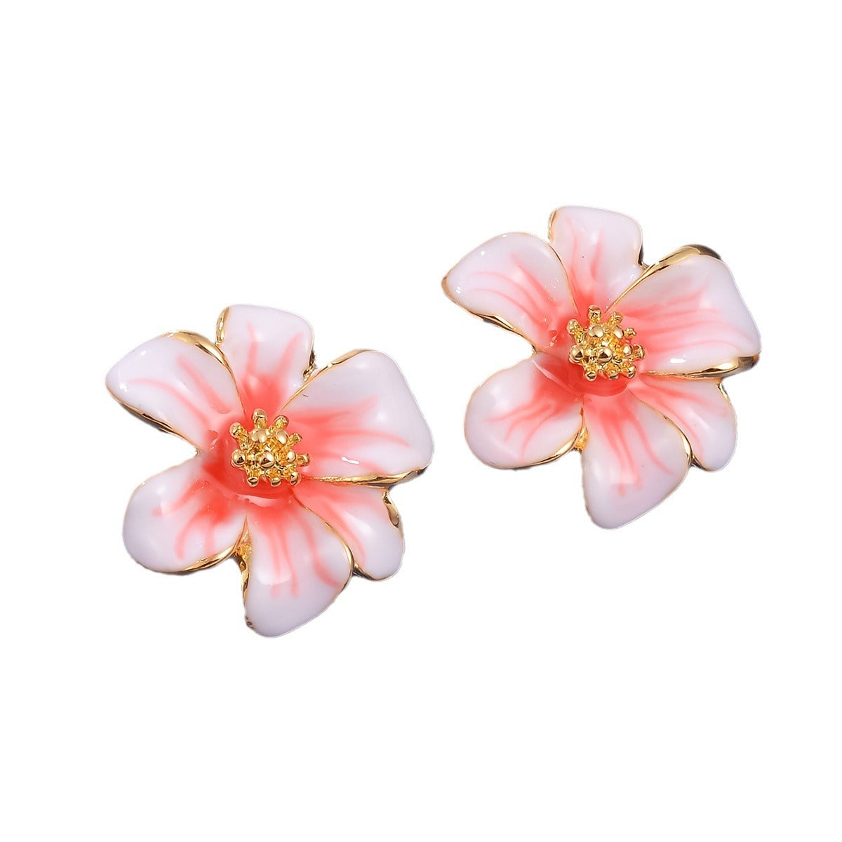 Wholesale Retro Exquisite Enamel Oil Drop Oil Painting Earrings