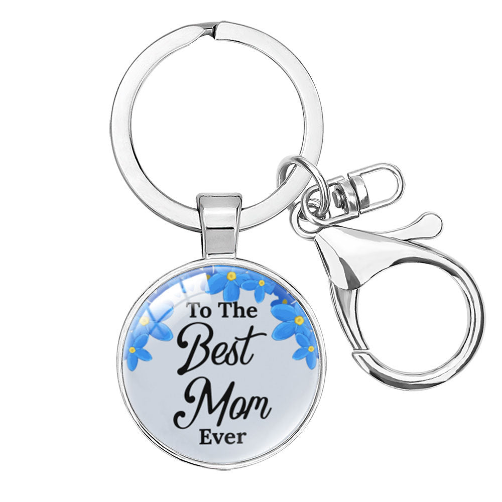 Wholesale  Crystal Alloy Keychain Pendant Mom Mother's Day Hanging Accessories