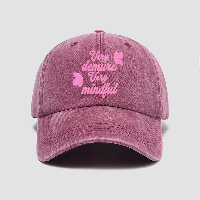 Wholesale Washed Cotton Baseball Cap Retro Letter Old Cap