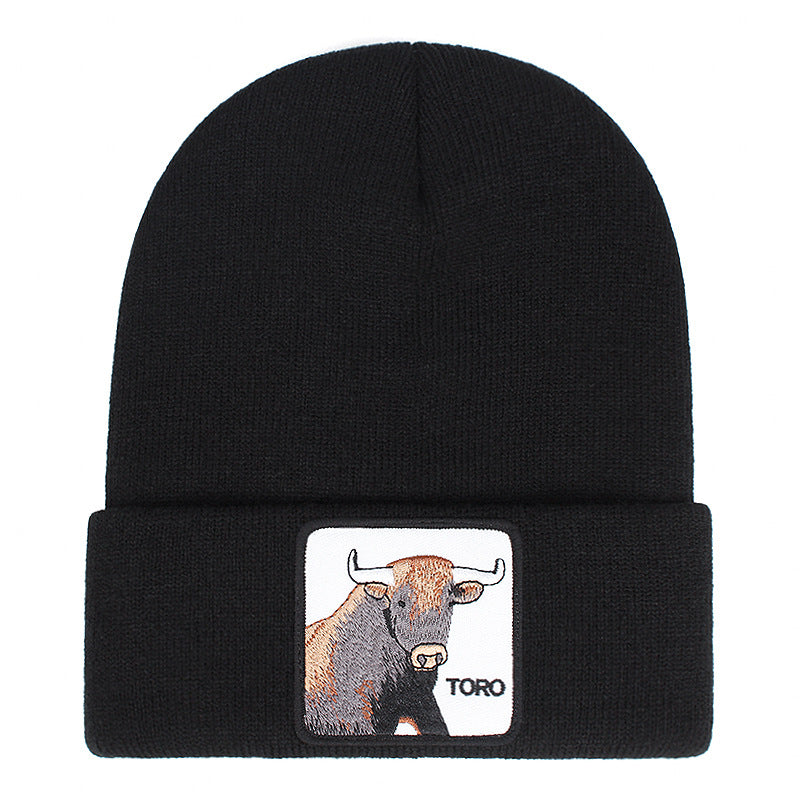 Wholesale Winter Animal Cartoon Knitted Wool Pullover Hat Beanie ACC-HT-JingKun005