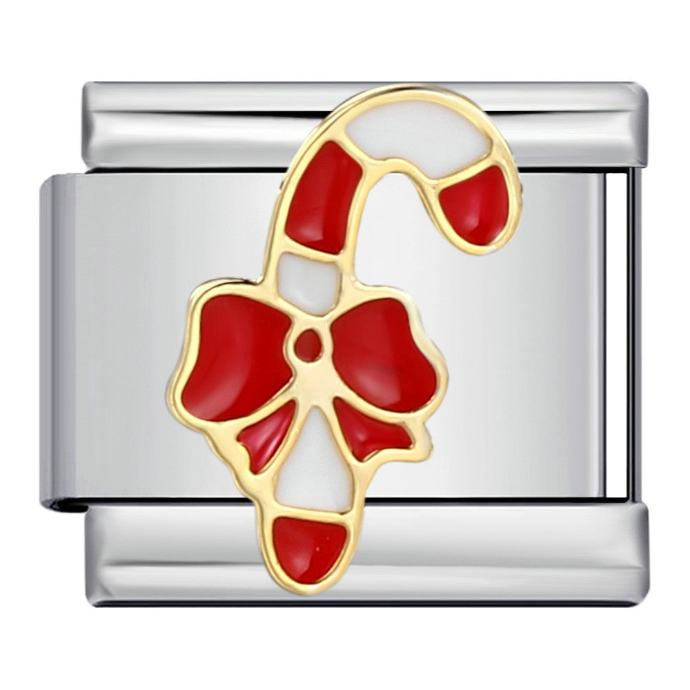 Großhandel 5pcs Italienisches Charmalme Armband 9mm DIY Spleißen Weihnachtskollektion Edelstahl komponierbares Armband