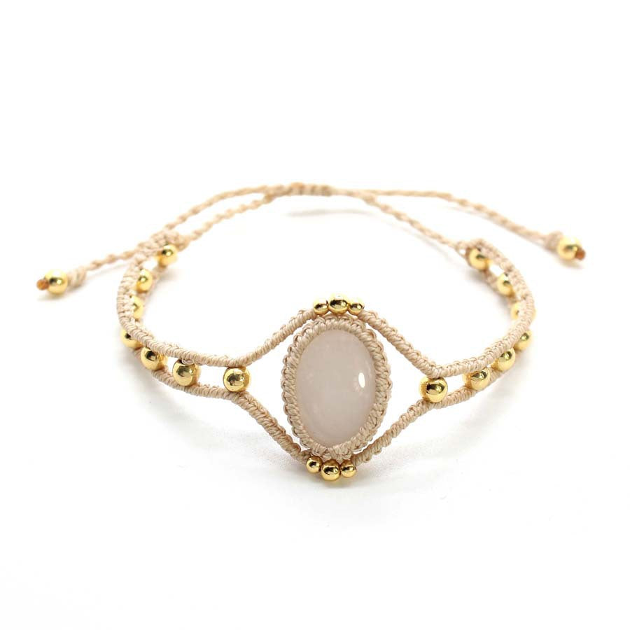 Wholesale Amethyst Crystal Bead Handwoven Angel Eye Bracelet New Chinese Style Adjustable Unisex Jewelry Accessory Boutique Gift