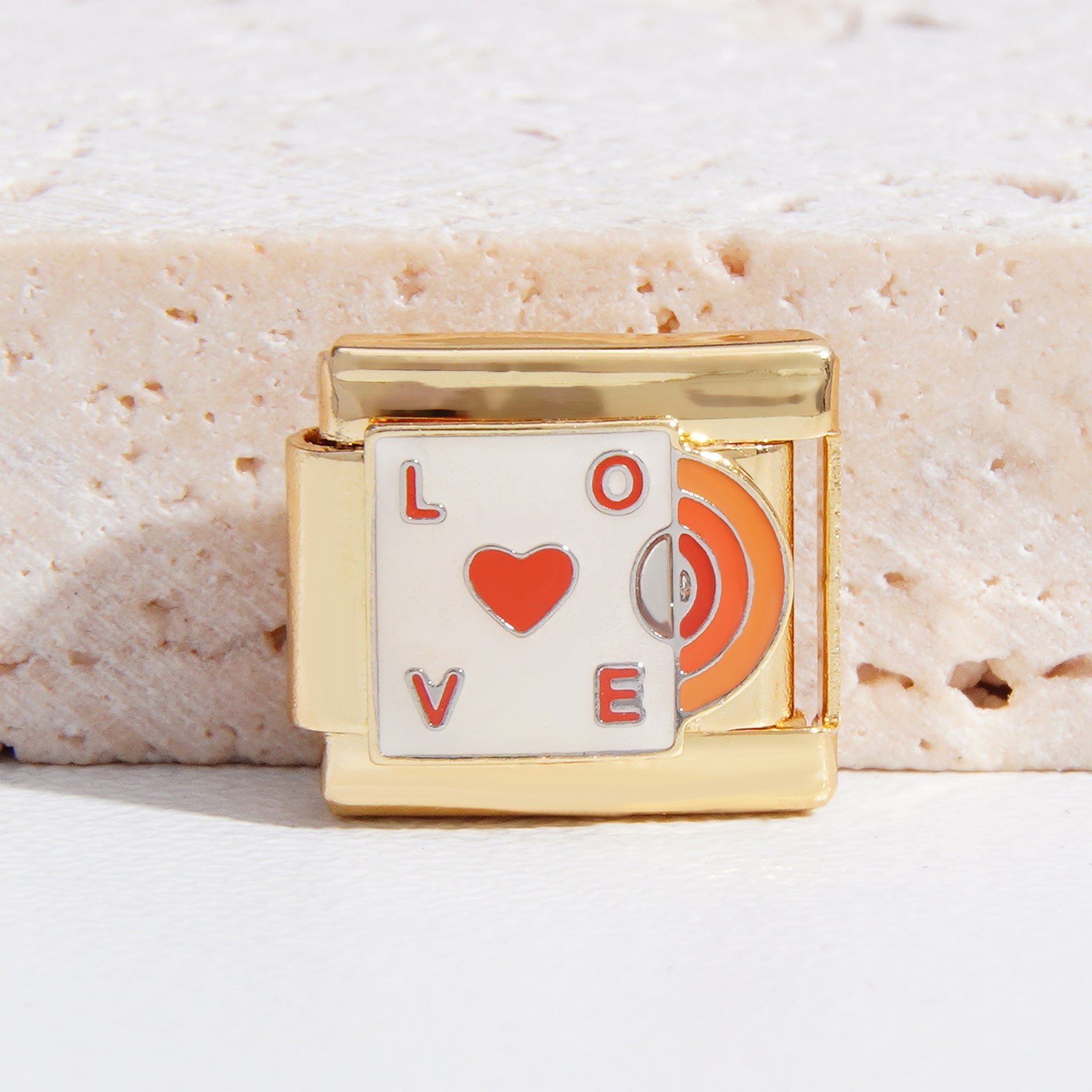 Wholesale Italian Charm Bracelet 9mm DIY Splicing Christmas Gold Titanium Steel Composable Bracelet