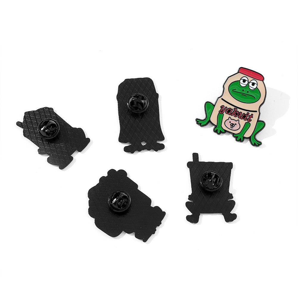 Wholesale Cartoon creative funny frog brooch