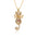 Wholesale  personalized creative copper gold-plated micro-inlaid colorful zircon dinosaur pendant necklace