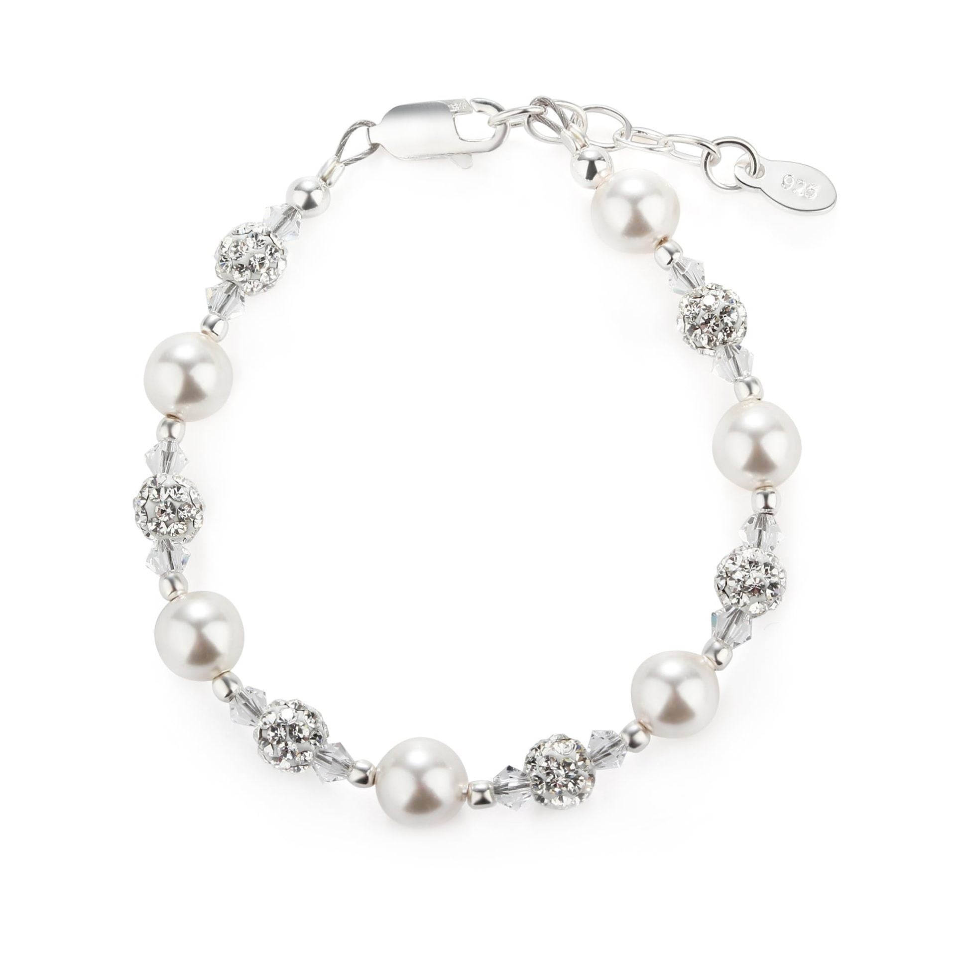 Wholesale Pearl  Diamond Bead Powder Pearl Handmade Beaded  Bracelet