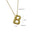 Wholesale  high-grade clavicle chain birthday balloon smooth 26 letters stainless steel necklace