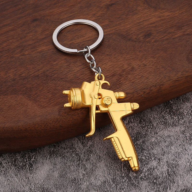 Wholesale Personalized creative zinc alloy  pistol machine gun metal keychain