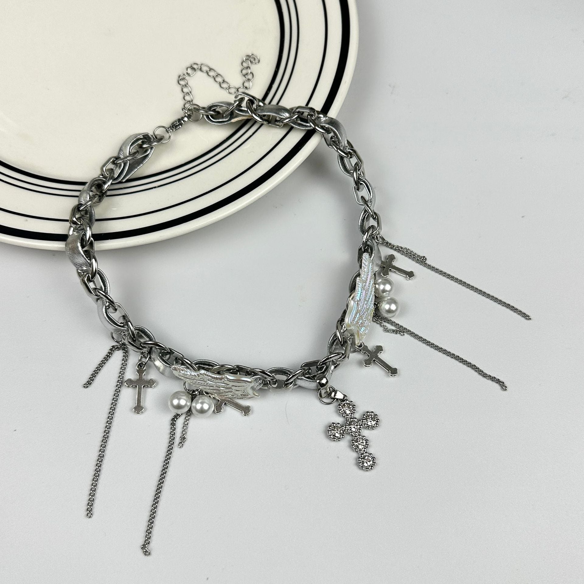 Wholesale Cross Wings Necklace Choker Necklaces