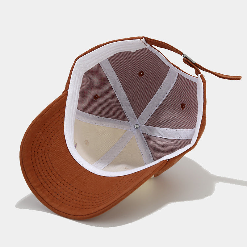 Wholesale  contrast color letter embroidered couple baseball cap