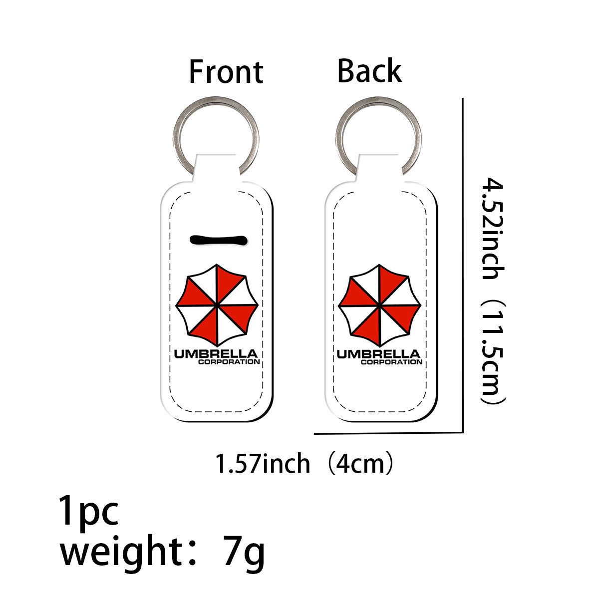 Wholesale 6pcs Umbrella Organization Lipstick Protective Case Keychain