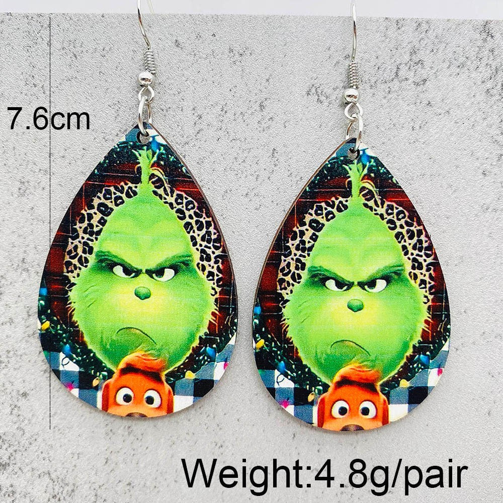 Wholesale Christmas Wood Earrings ACC-ES-AnDao009