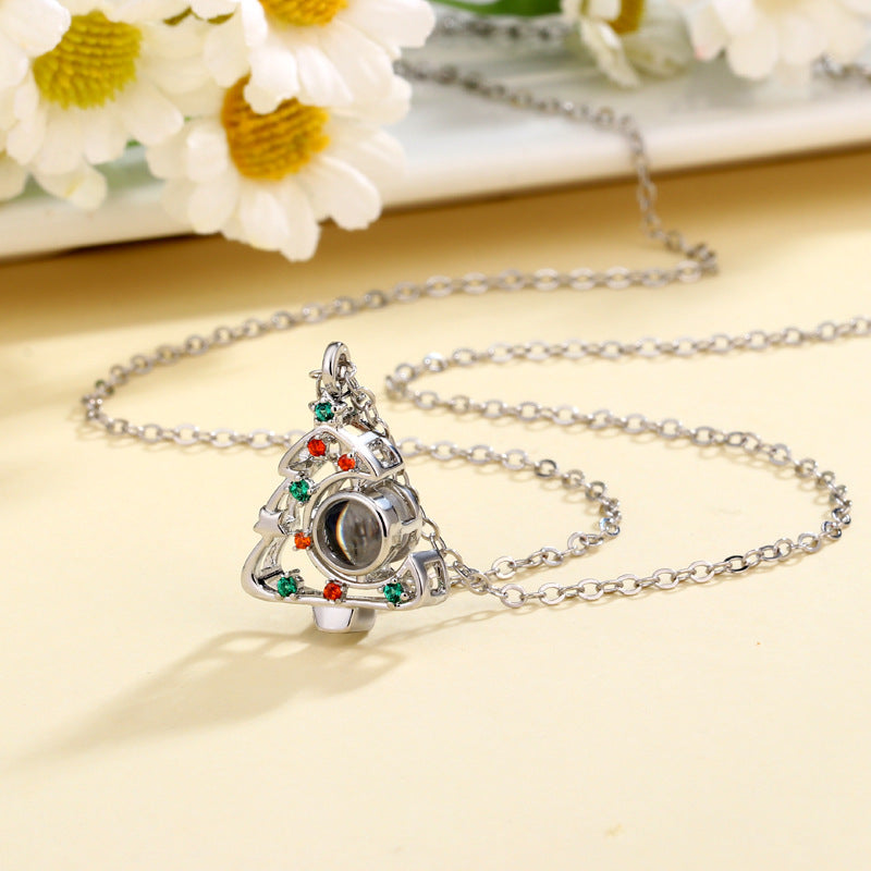 Wholesale 2pcs Christmas Tree Necklaces Pendant ACC-NE-ZhenXin001
