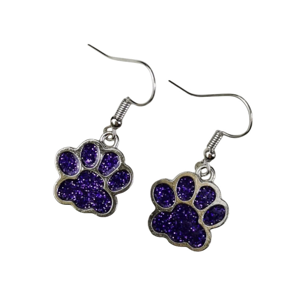 Wholesale Cute Creative Dog Footprint Pendant Oil Drop Earrings Cute Earrings ACC-ES-JunJie004