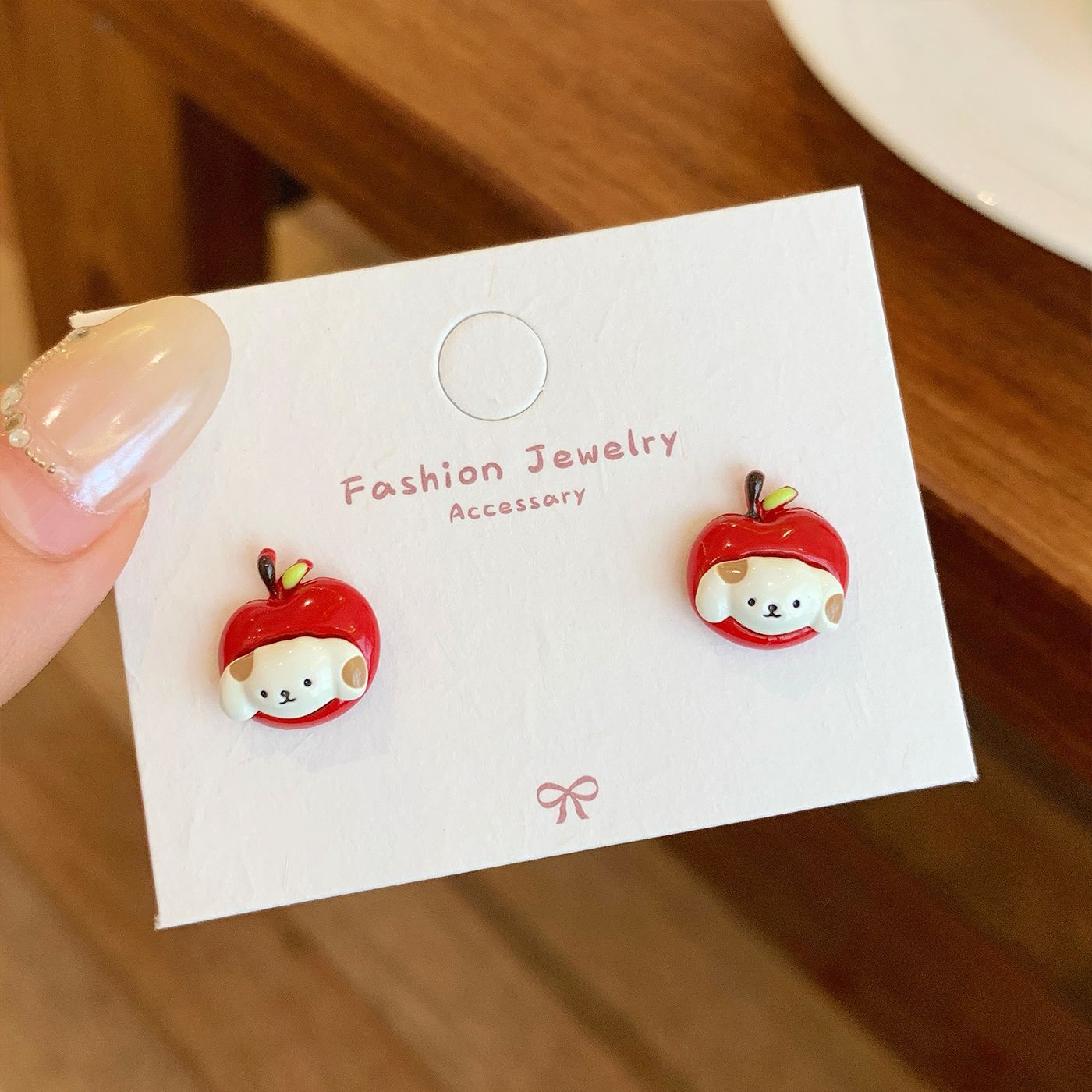 Wholesale Autumn Dopamine West Highland Puppy Earrings Silver Needle Cute Fun Cartoon Earrings