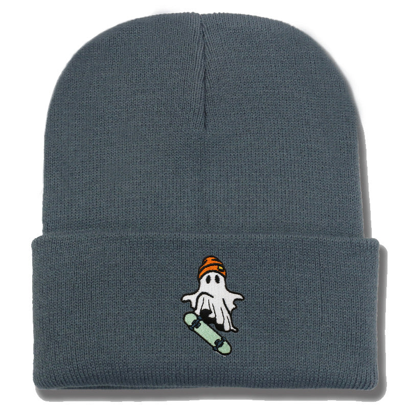 Wholesale Skateboarding Devil Embroidered Knitted Hat
