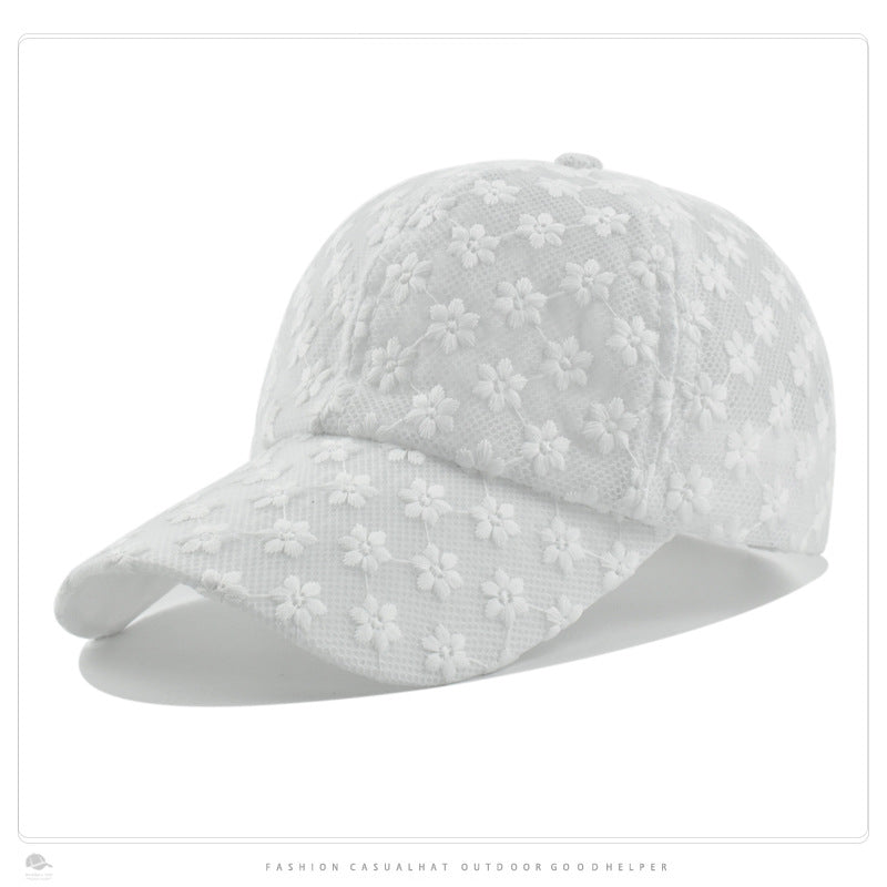Wholesale Sun Hat Lace Hollow Flower Baseball Cap ACC-HT-DaQi002